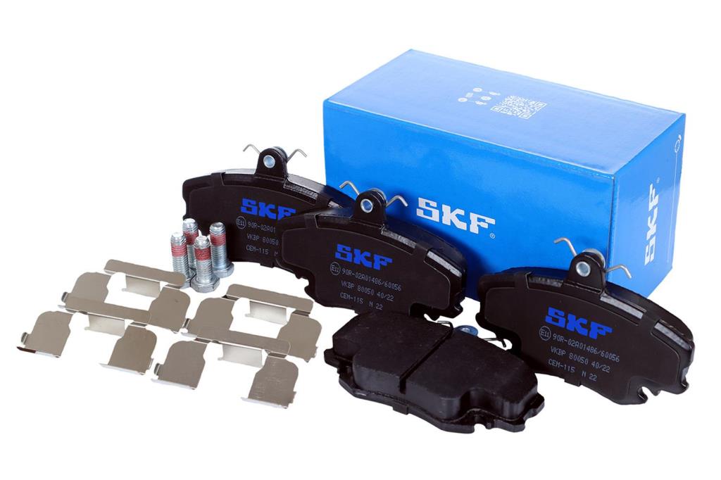 Jeu de 4 plaquettes de frein SKF ref. VKBP 80050